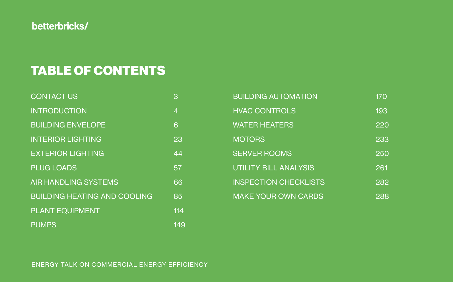 Commercial Energy Talk Cards